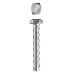 ЗУБР ГОСТ 7798-70, M6 x 50 мм, кл. пр. 5.8, болт оцинкованный, 4 шт (303086-06-050)