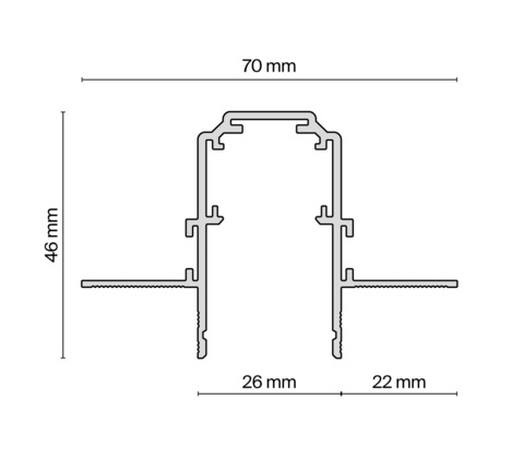 Шинопровод встраиваемый Maytoni Busbar trunkings exility TRX034-422.12B