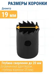 Коронка HCS по дереву/гипсокартону ПРАКТИКА 