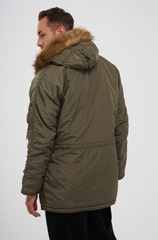Парка Alpha Industries N-3B Logo Oxford Parka Olive Green (Зеленая)