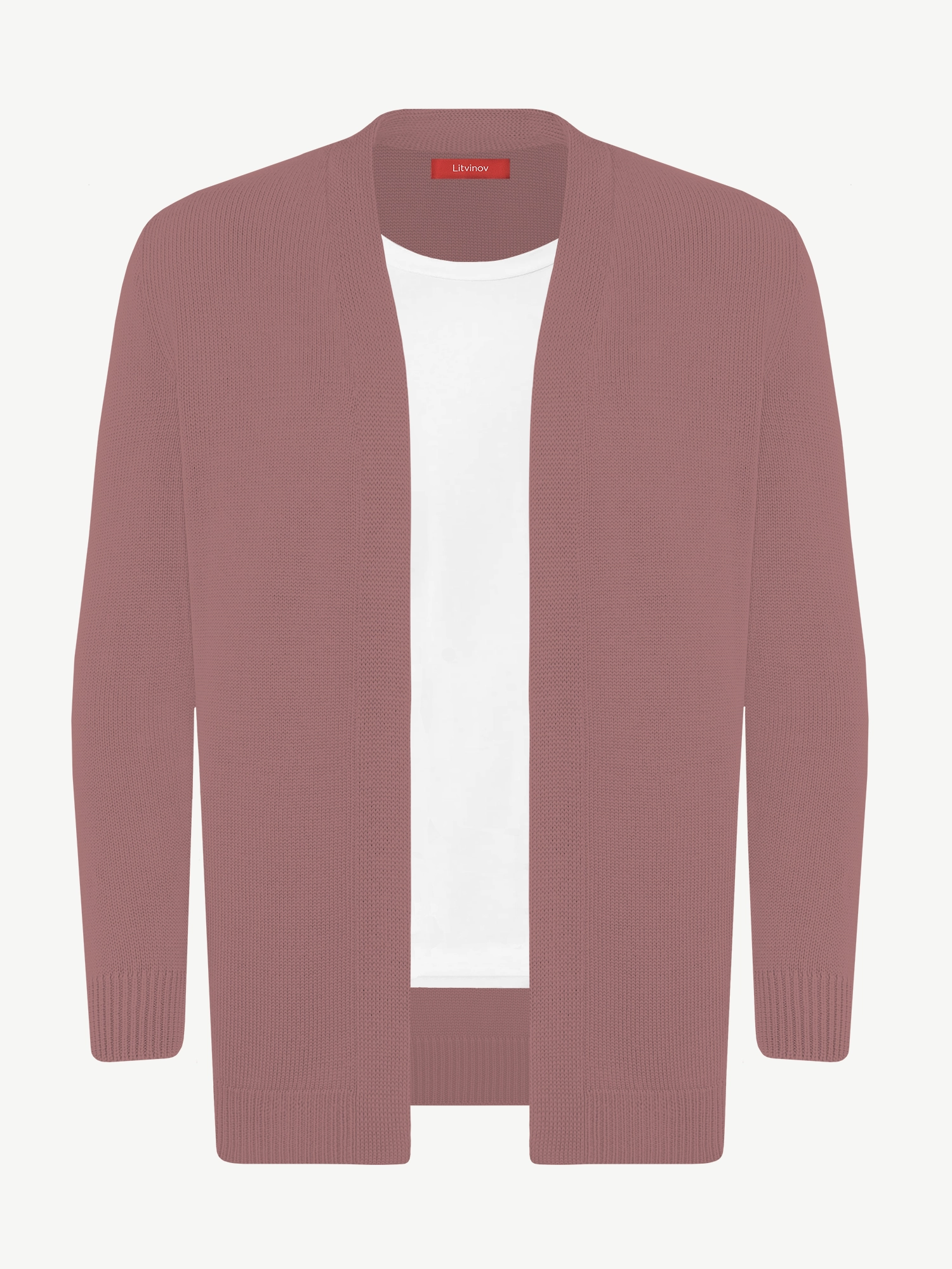 Кардиган с планкой из мягкой шерсти