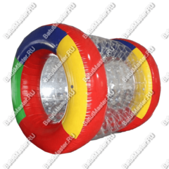 Аттракцион Водный роллер "Ватрушка" ПВХ, размер 2,2*2*2 м