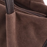 Сумка Саломея 334 эко-замша шоколад