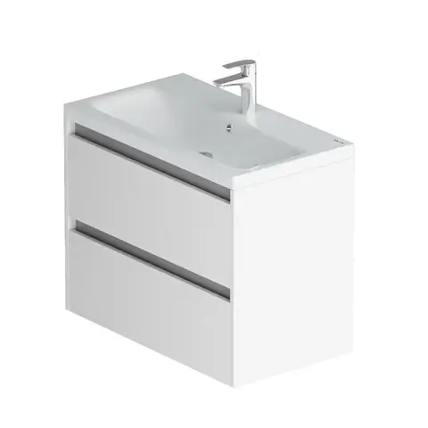 Am.Pm Pulse M91-FHX0752-WCC0752WG Тумба с раковиной 75 подвесная белый глянец