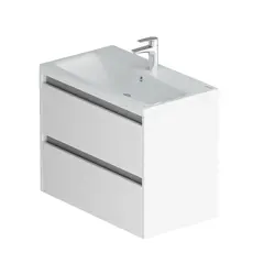 Am.Pm Pulse M91-FHX0752-WCC0752WG Тумба с раковиной 75 подвесная белый глянец фото