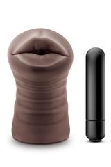 Мастурбатор-ротик Krystal Vibrating Blush Novelties с вибрацией