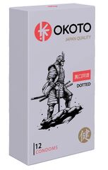 Точечные презервативы OKOTO Dotted - 12 шт.