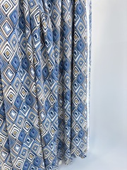 Вискоза штапель Синий ромб