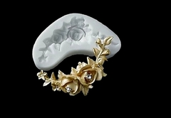 Силиконовый молд № 2050 Угловой элемент Розы