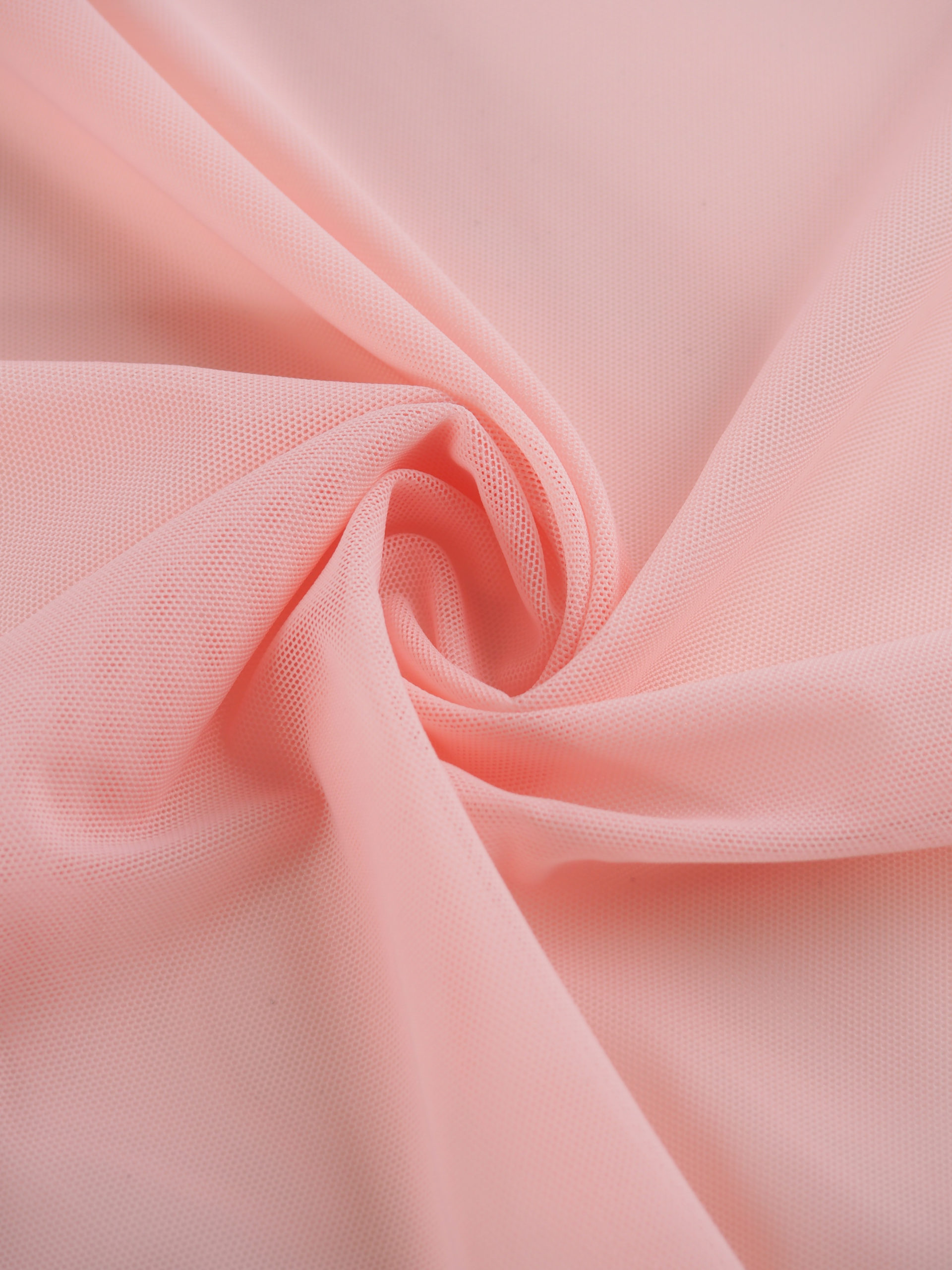 Сетка эластичная персиково-розовая метражом (Турция)