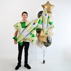 Фигура гелиевая Истребитель камуфляж