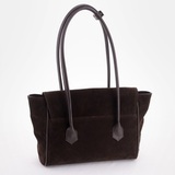 Сумка Саломея 2027 эко-замша кофе