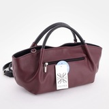 Сумка Саломея 362 наппа бордо + черный