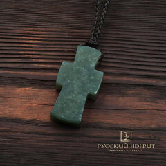 Крест Изборско - Новгородский из нефрита.