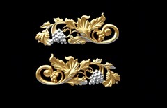 Силиконовый молд Виноградная лоза -3