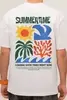 Футболка Kultura oversize Summertime белый