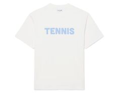 Теннисная футболка Lacoste Printed Cotton - flour