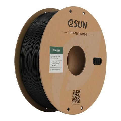 Пластик для 3D-печати eSUN PLA-LW, 1.75 мм, 1 кг, чёрный, PLA-LW175B1P1