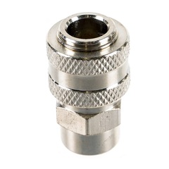 Фитинг-переходник QUATTRO ELEMENTI EQ-3, соединение мама EURO - мама резьба 1/4 