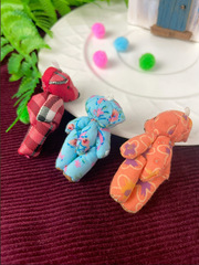 Игрушки для кукол, миниатюра - Мишка мягкий, текстильный, 4 см, набор 3 шт. микс цвет.