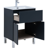 Aquanet 277547 Тумба Алвита new 60 напольная 1 ящ., 2 дв. цв.антрацит (277547)