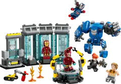 Конструктор LEGO Marvel 76315 Лаборатория Железного человека: Зал доспехов