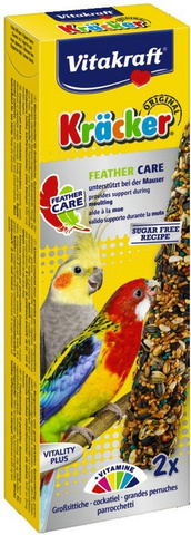Vitacraft feather care крекеры для волнистых попугаев при линьке 2шт