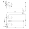 Lemark Partner LM6541C Смеситель для ванны универсальный Хром