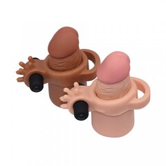 Насадка удлиняющая с вибрацией (20*4,3) SUPER-REALISTIC PENIS