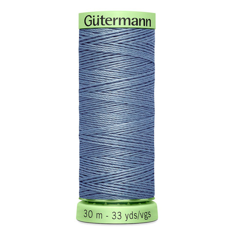 Нить Top Stitch 30/30 м для декоративной отстрочки, Gutermann, 064 серый джинсовый