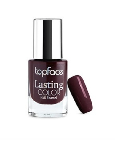 Topface Лак для ногтей Lasting color тон 49, глубокий красно-бордовый - PT104 (9мл)