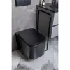 Boheme 970-SET-B Унитаз подвесной, Mane Черный матовый c крышкой