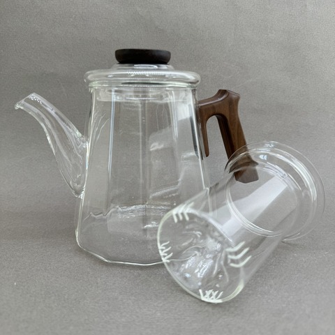 Чайник с гранями, стекло, 700мл (140116)