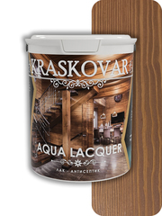 Лак-антисептик Kraskovar Aqua Lacquer для дерева и камня моккачино