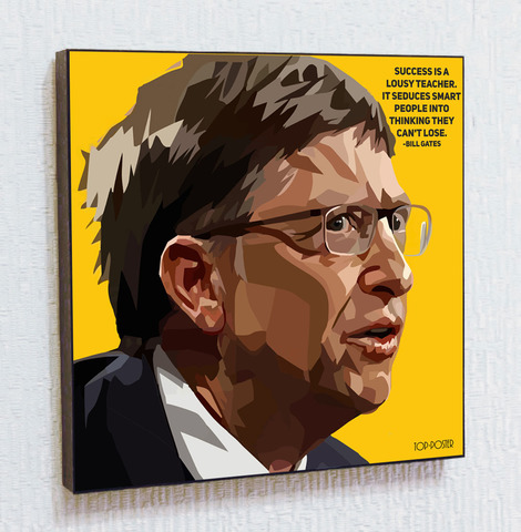 Картина постер Билл Гейтс в стиле ПОП-АРТ