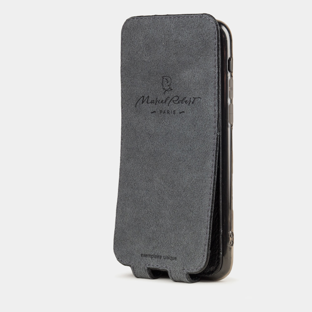 Чехол для iPhone 11 Pro из натуральной кожи страуса, черного цвета