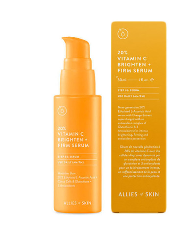 ALLIES OF SKIN Укрепляющая сыворотка с 20% витамином C, 20% Vitamin C Brighten + Firm Serum 30мл