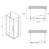 Abber Schwarzer Diamant AG30120MH-S60M-S60M Душевой уголок, 120x60x195