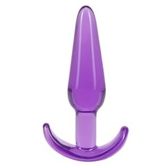 Фиолетовая анальная пробка в форме якоря Slim Anal Plug - 10,8 см. - 