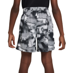 Детские теннисные шорты Nike Dri-Fit Multi+ Printed Training Shorts - black/white