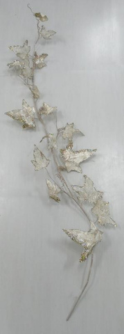 Гирлянда с листьями плюща 183см ChristmasDeLuxe premium collection бежевая