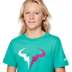 Детская теннисная футболка Nike Court Dri-Fit Tee Rafa B - washed teal