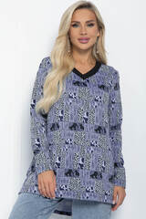 Блуза Фауна (синяя) Б11036 LT Collection