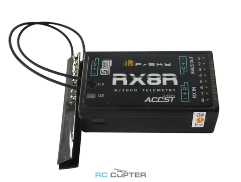 Приёмник FrSky RX8R 2.4Ghz S.Port 8/16ch Reciever Redudancy с защитой