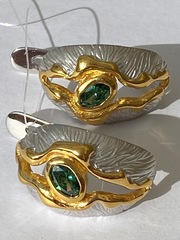 Даурия (серьги из серебра)