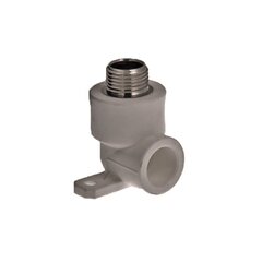 Угольник установочный ПП 25-1/2'' PN 25, с наружной резьбой, серый