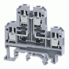 Двухуровневая клемма, винтовые зажимы проводника до 4 мм.кв. 32A/500V с диодной схемой - конфигурация DD4