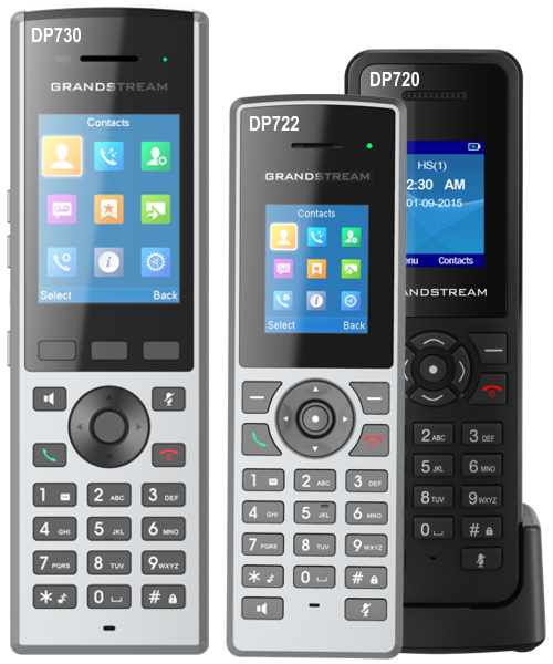 JM Technologie Maroc, GRANDSTREAM DP722 TELEPHONE DECT NOIR/ARGENT