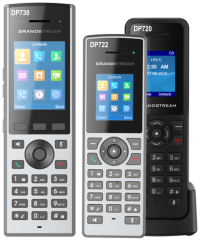 Grandstream DP722 - IP DECT трубка с зарядным стаканом. 1.8