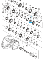 ПОДШИПНИК КПП ИГОЛЬЧАТЫЙ 1-2 ПЕРЕД NEXIA, LANOS, CHANCE, CRUZE, LACETTI, GENTRA, AVEO -2011, ESP